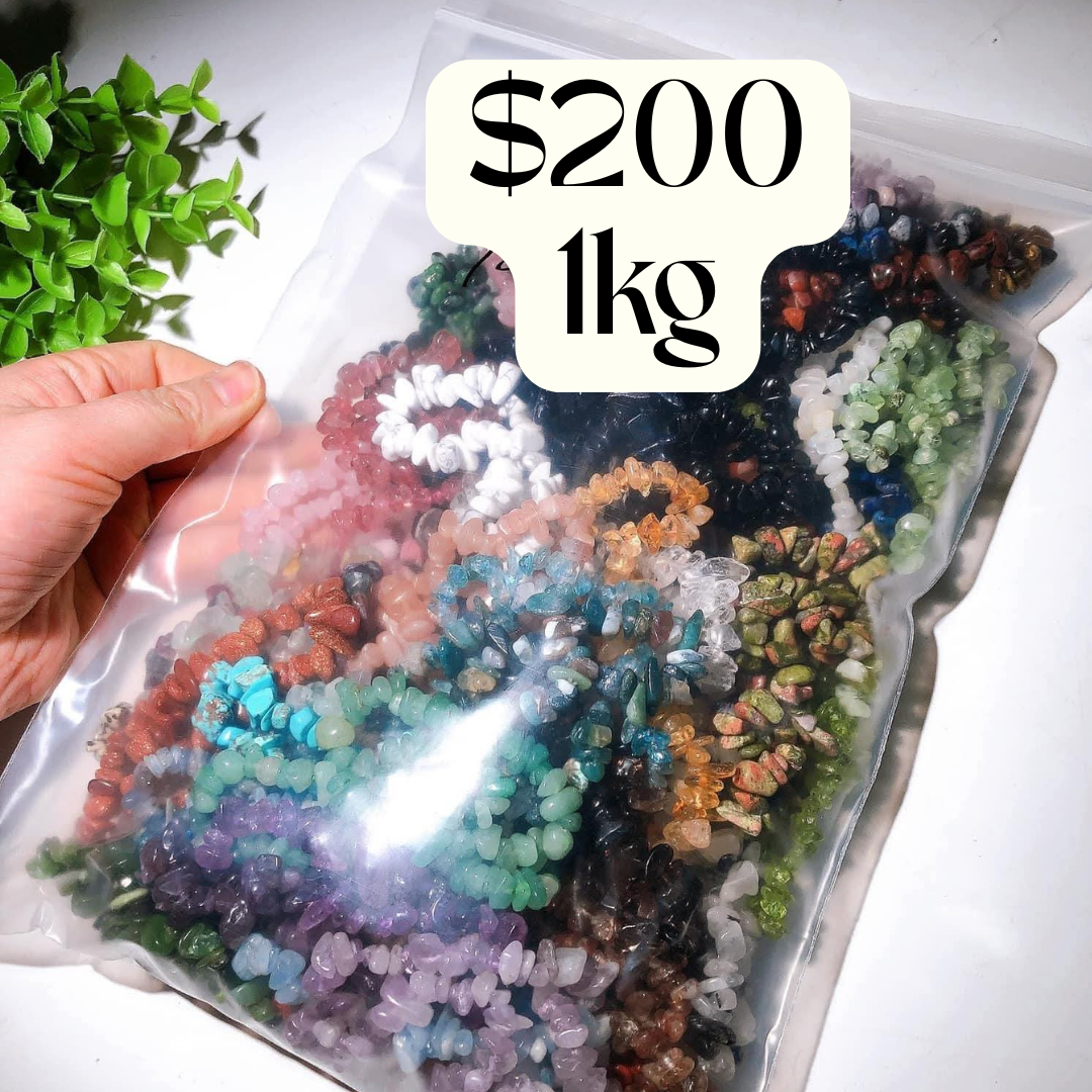 100 piece Bulk Crystal Chip Bracelets