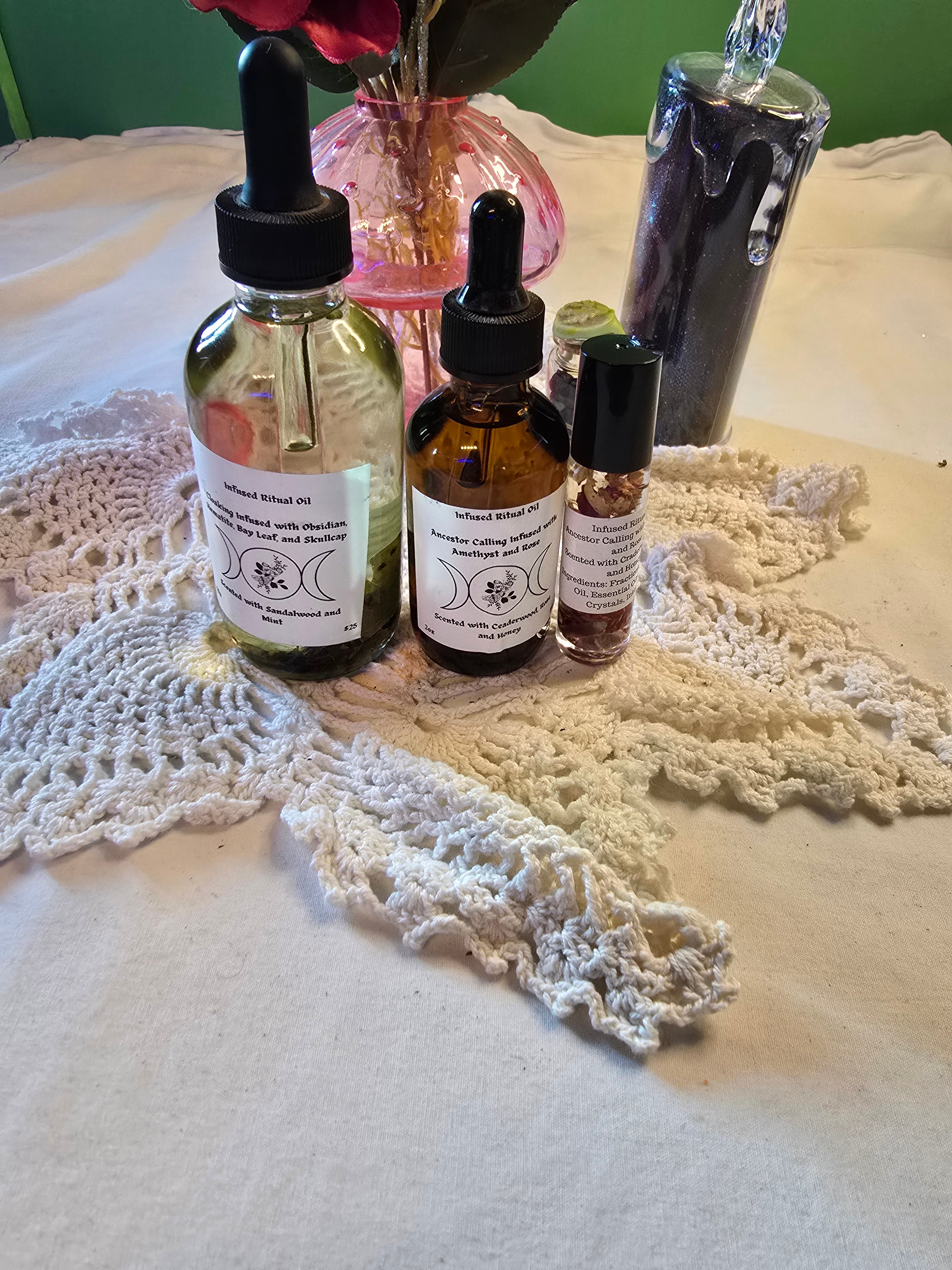 4oz Crystal Infused Ritual Oil