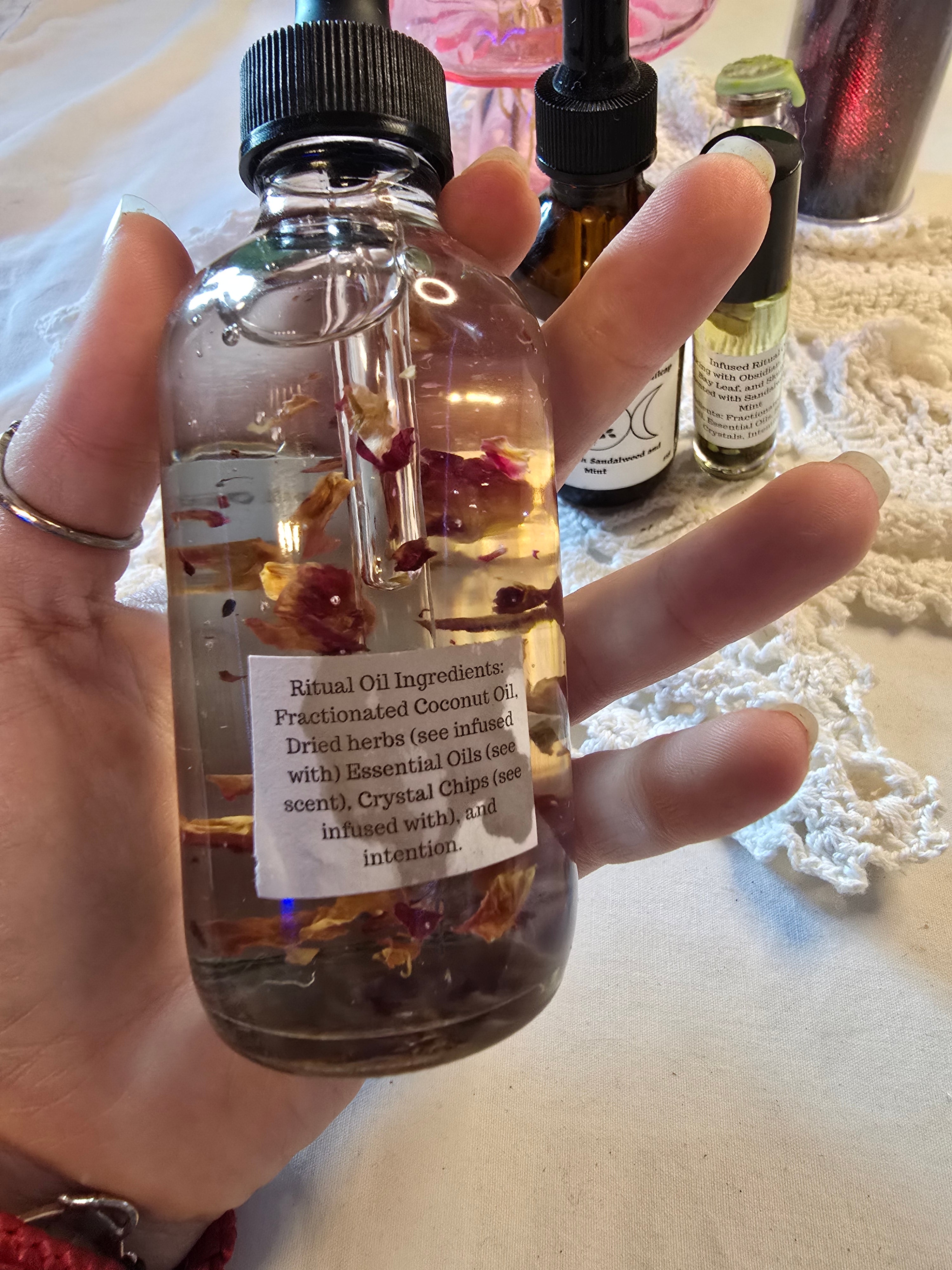 2oz Crystal Infused Ritual Oil