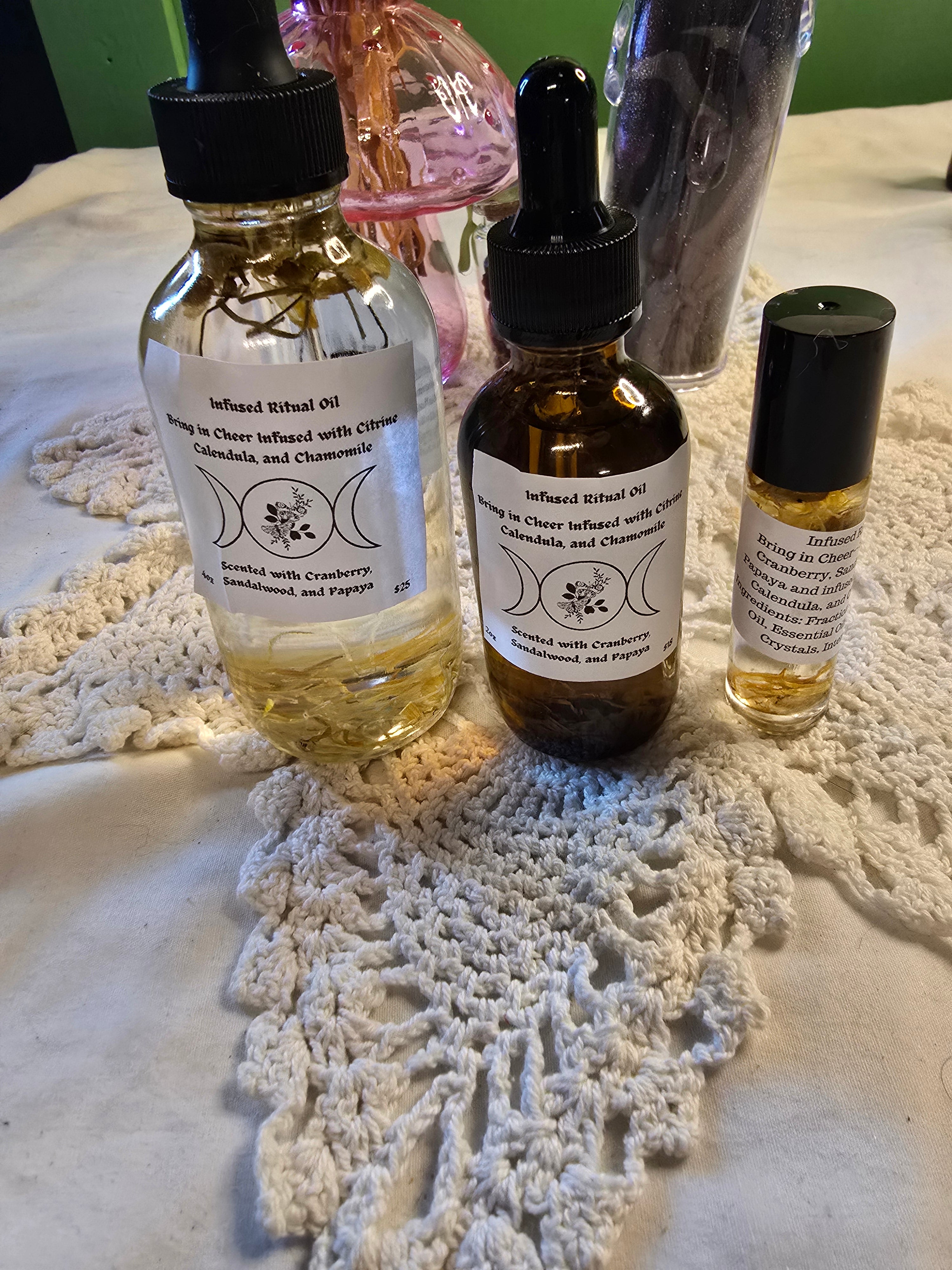4oz Crystal Infused Ritual Oil