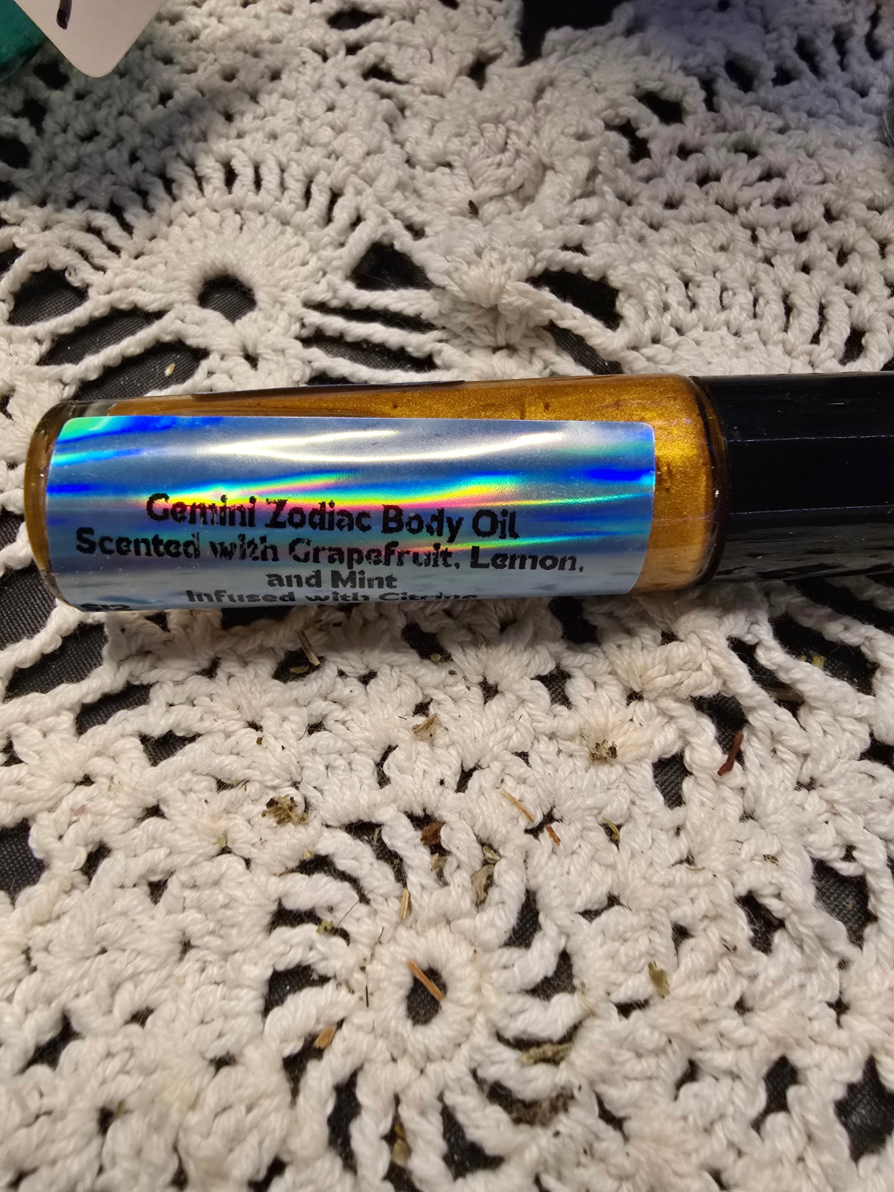 10mL Rollerball Zodiac Shimmer Body Oil