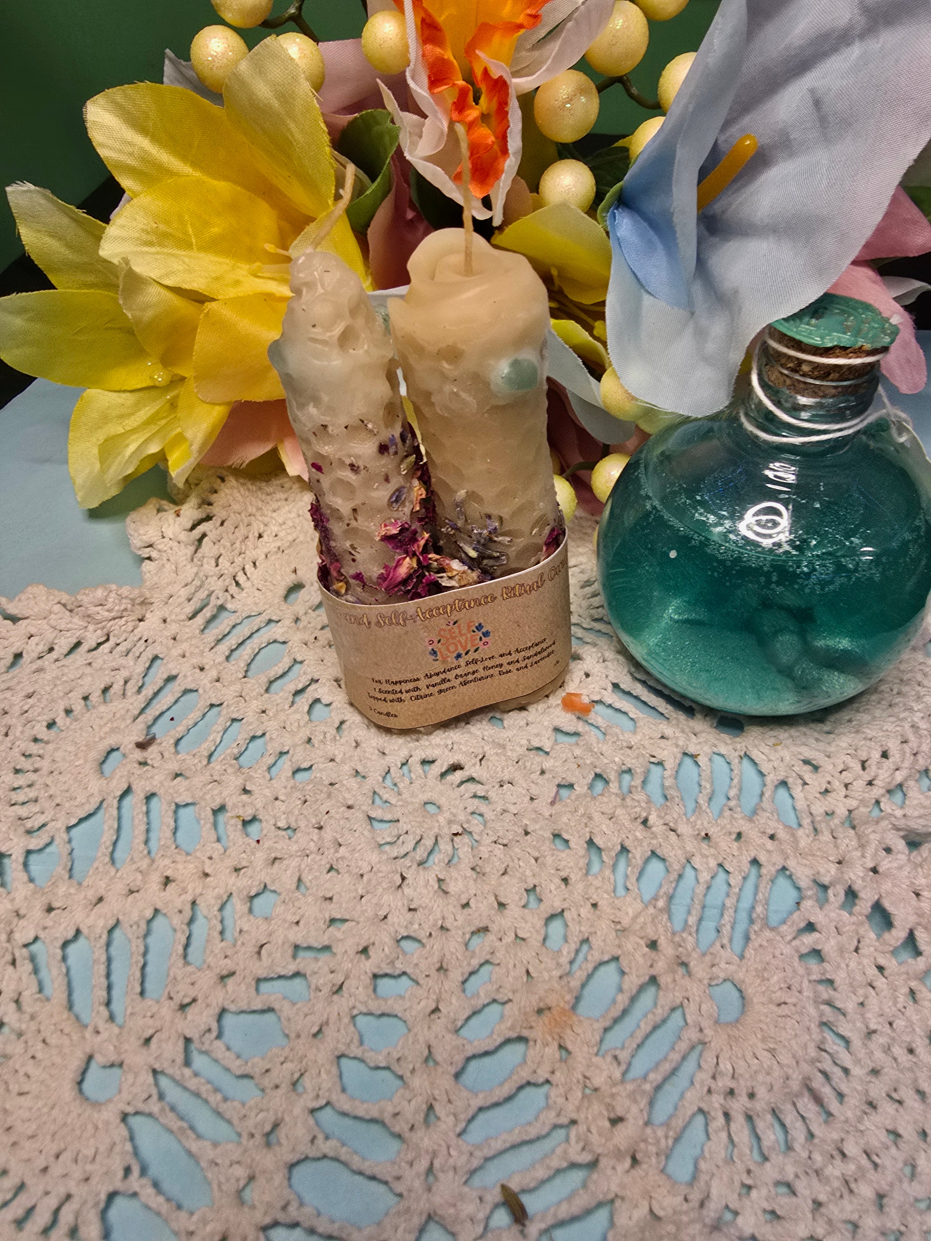 Hand-Rolled Beeswax Candles 3 Pack