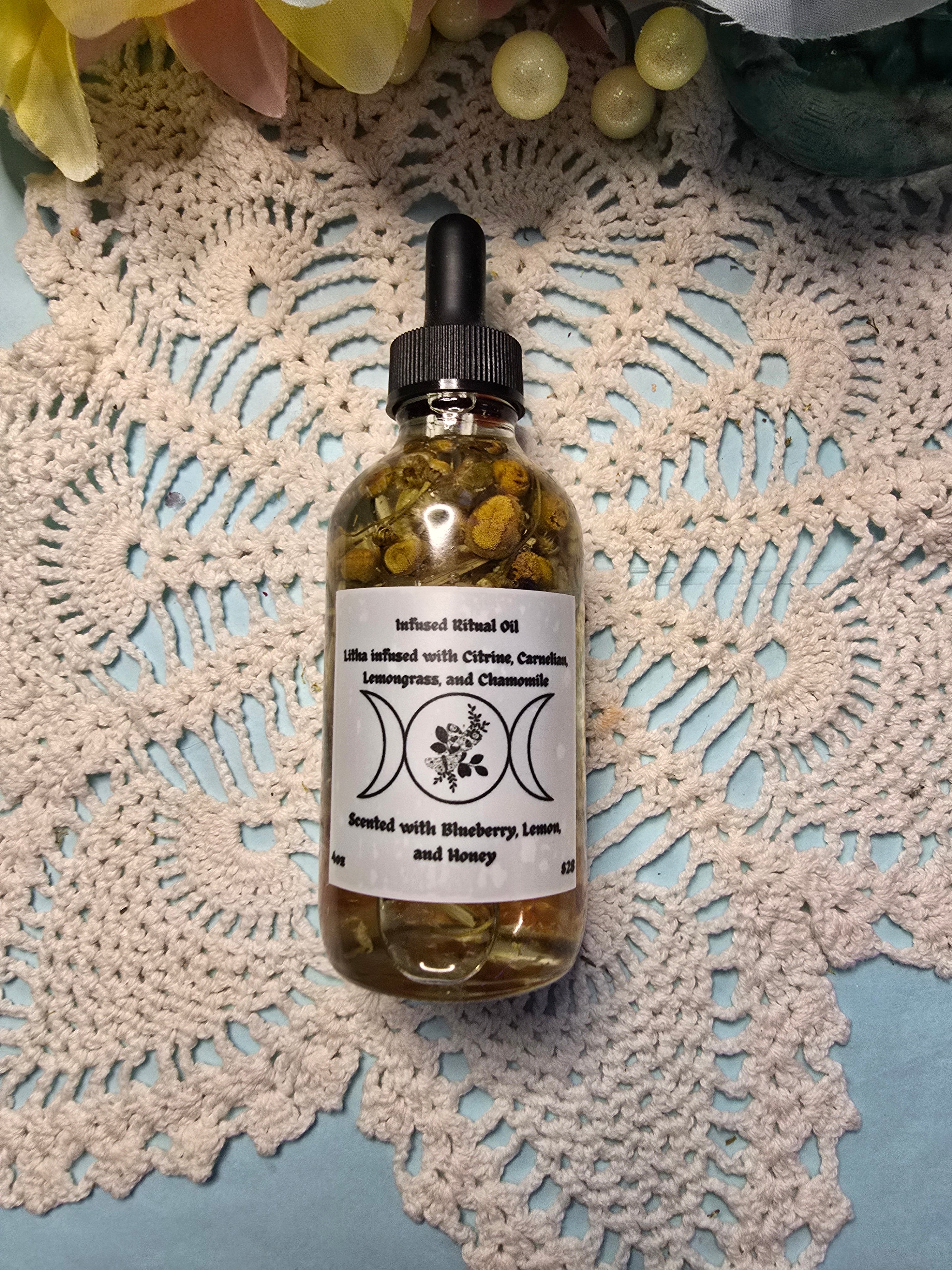 4oz Crystal Infused Ritual Oil