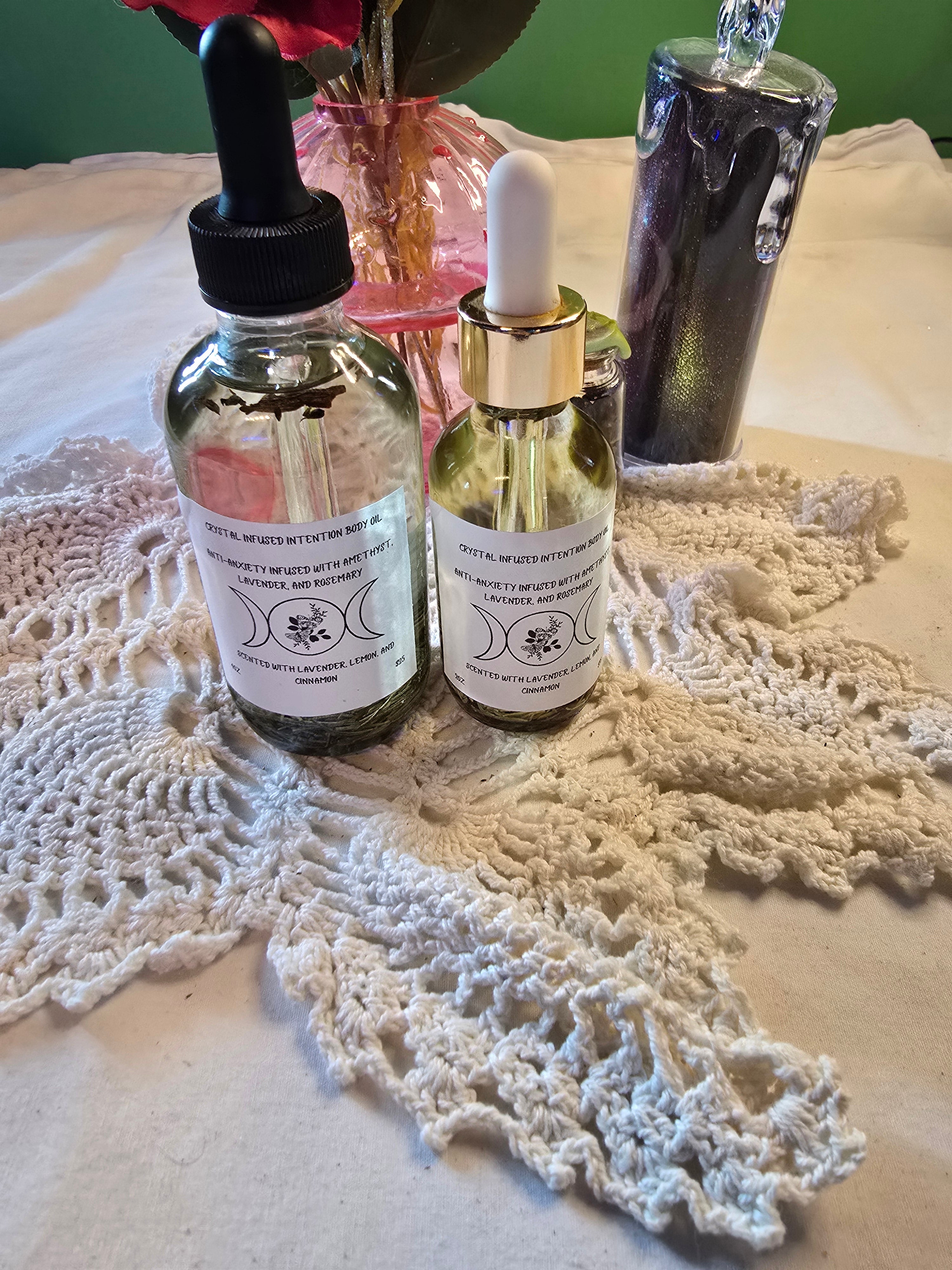4oz Crystal-Infused Body Oil