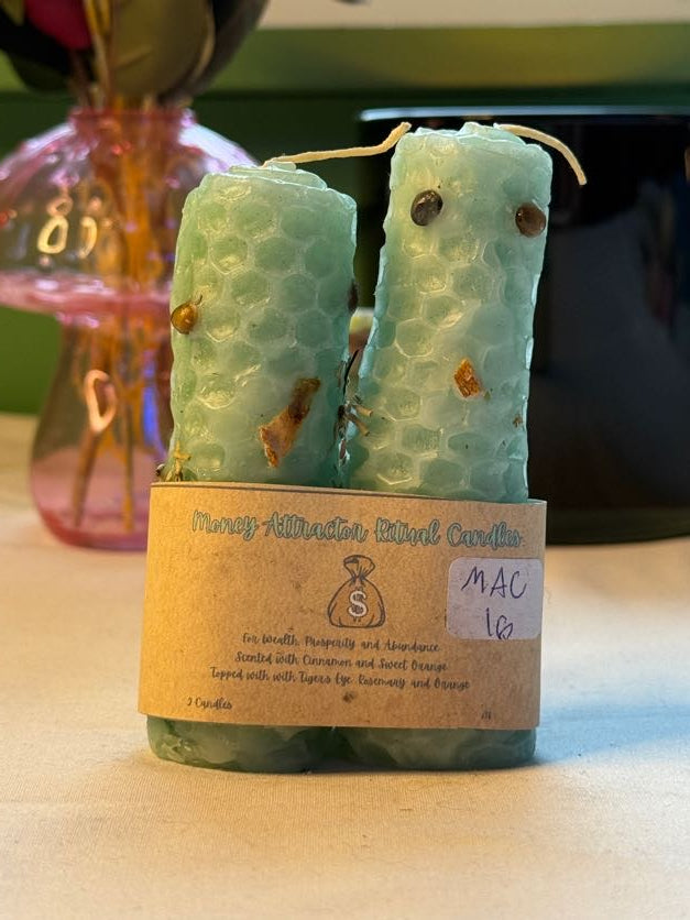 Hand-Rolled Beeswax Candles 2 Pack