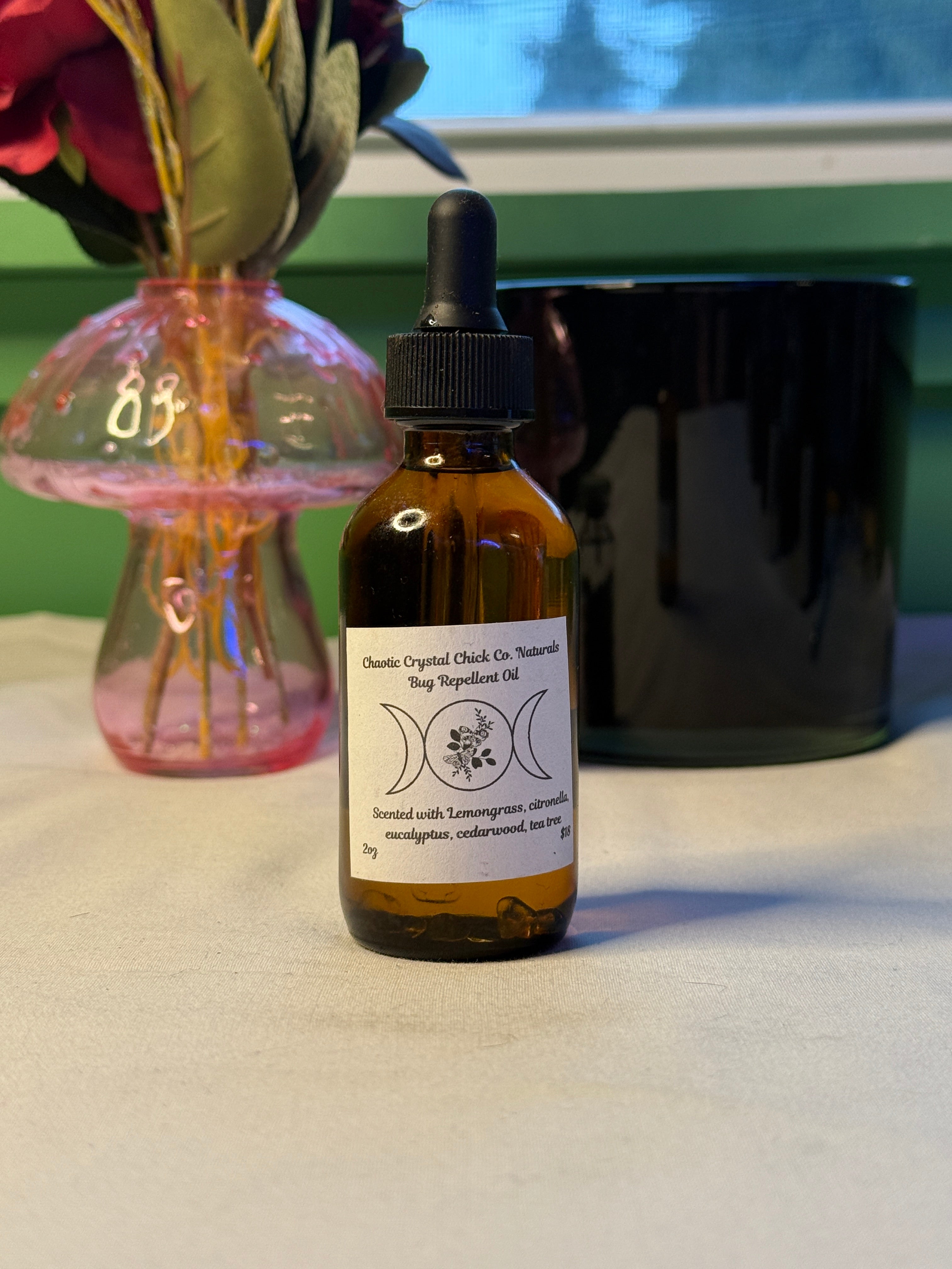 Bug Repellant Crystal-Infused Body Oil