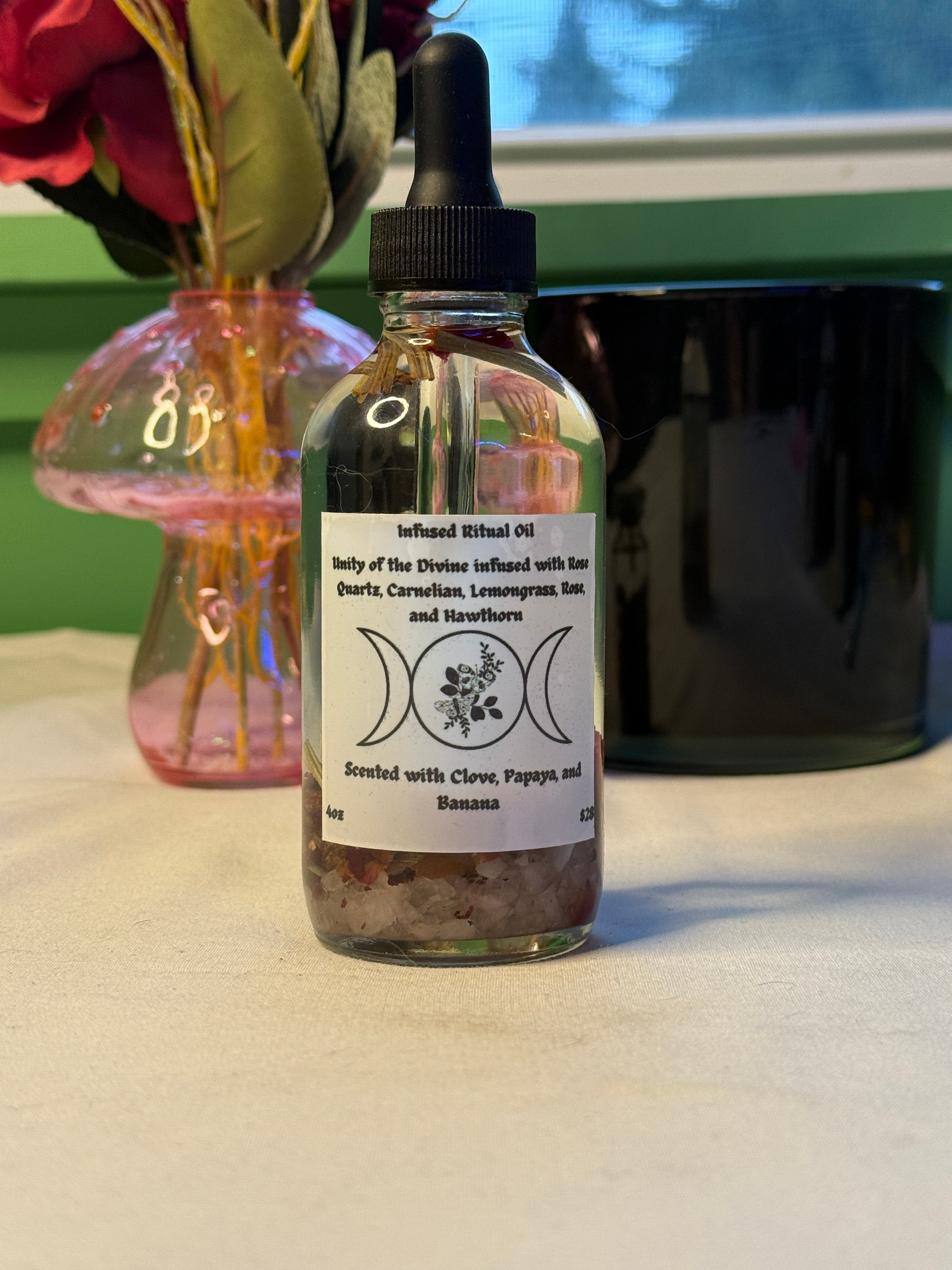 4oz Crystal Infused Ritual Oil