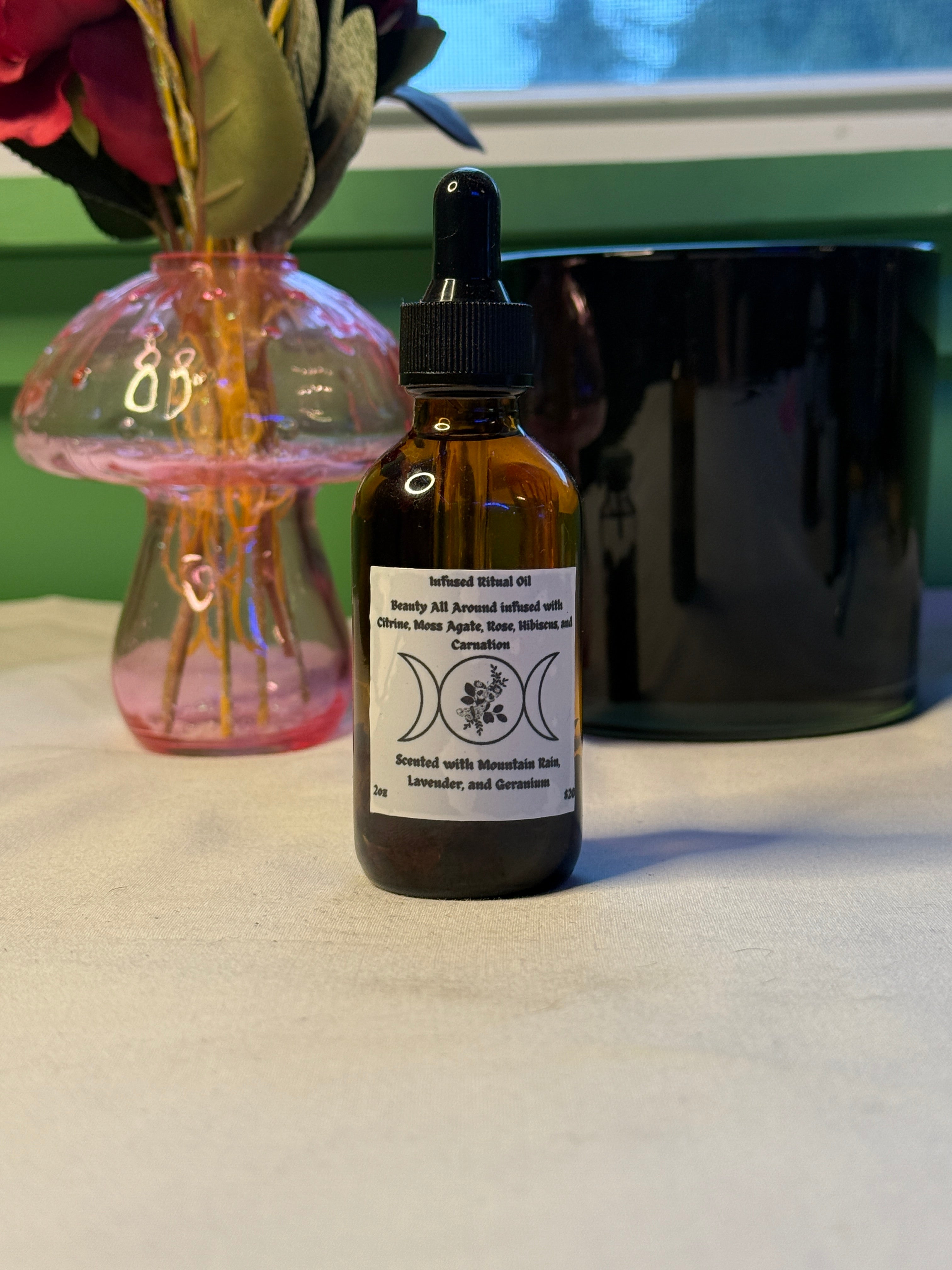 1oz Crystal Infused Ritual Oil