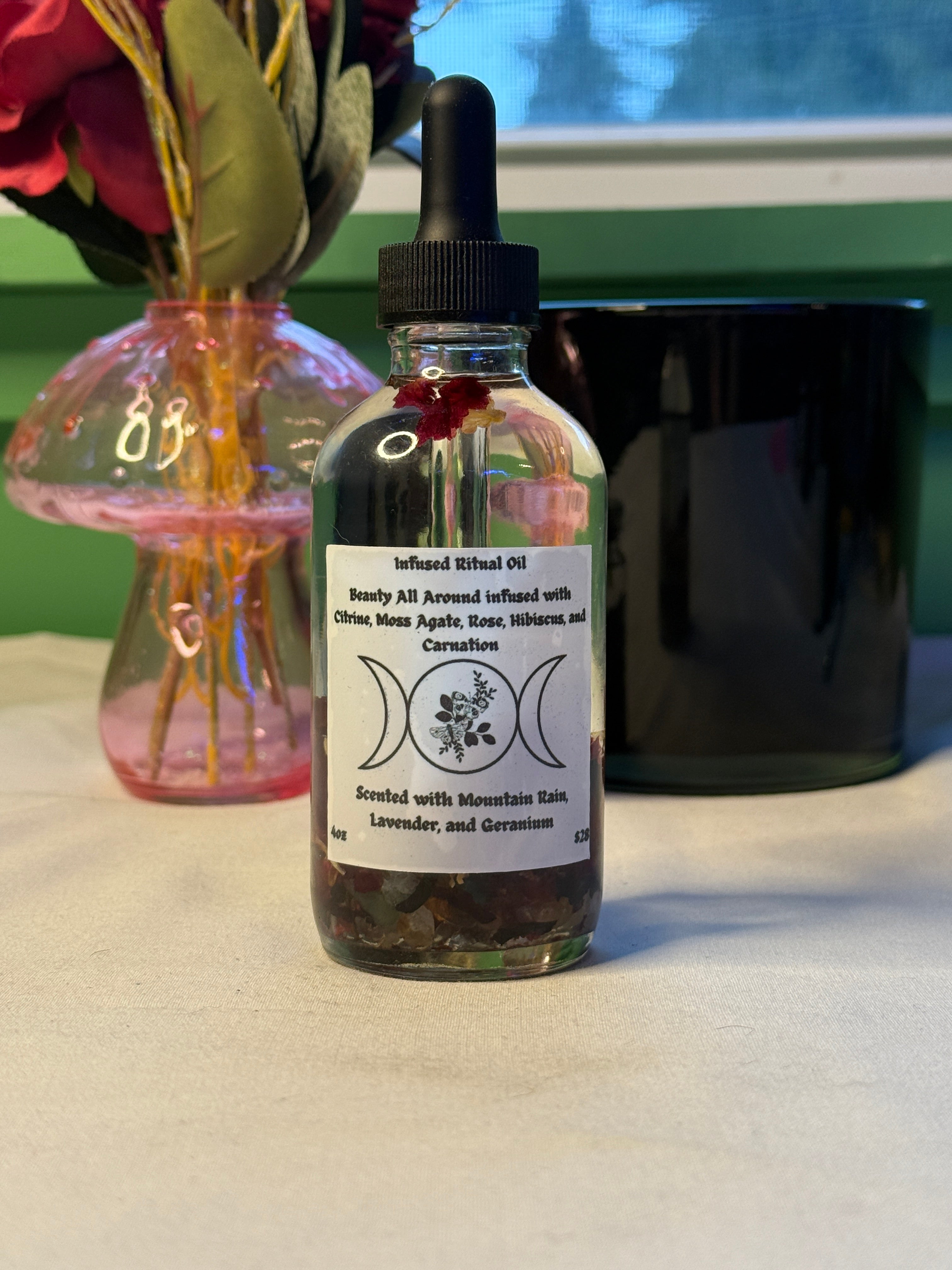 4oz Crystal Infused Ritual Oil