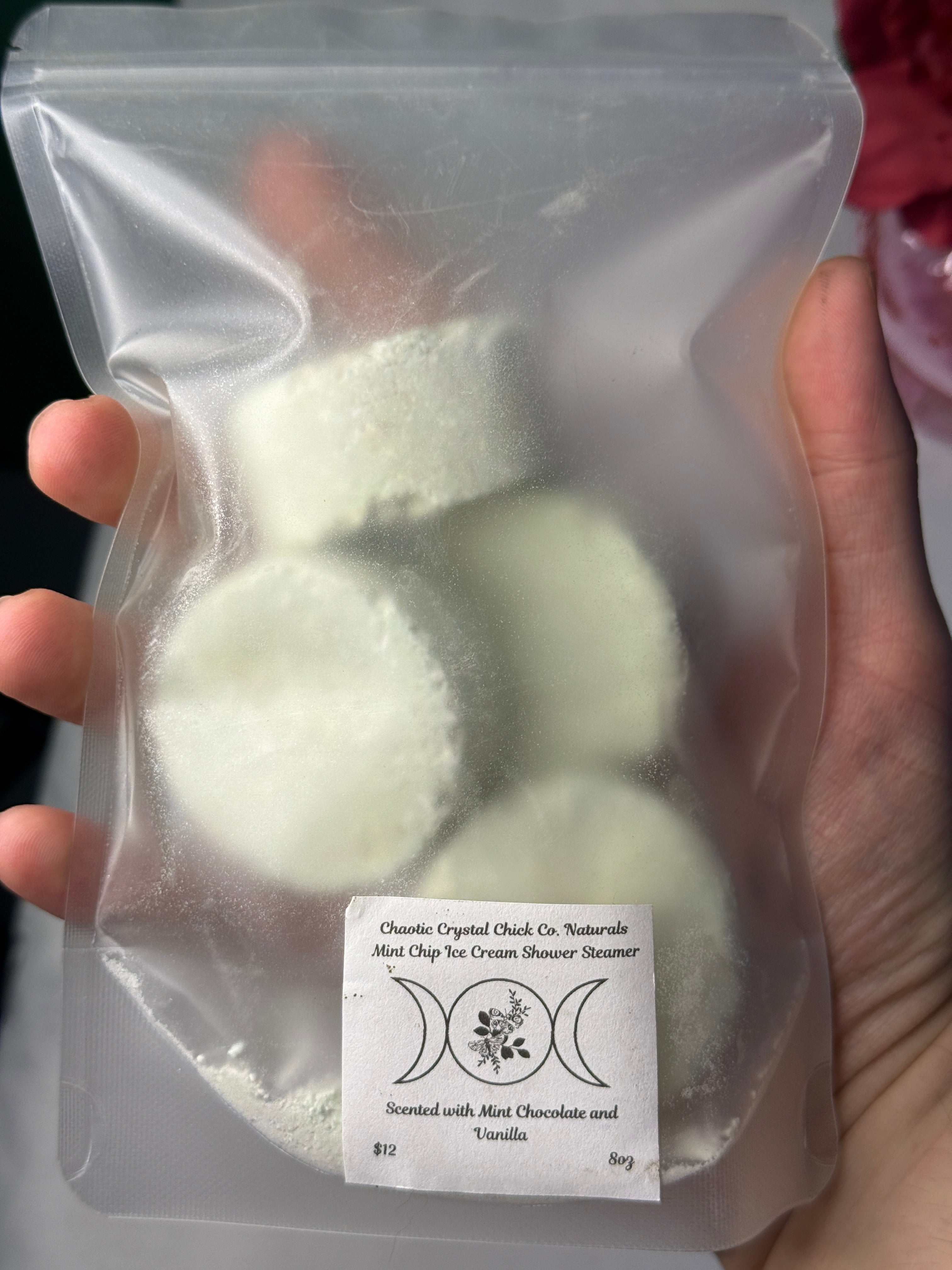 4 Pack Shower Steamers with Packaging