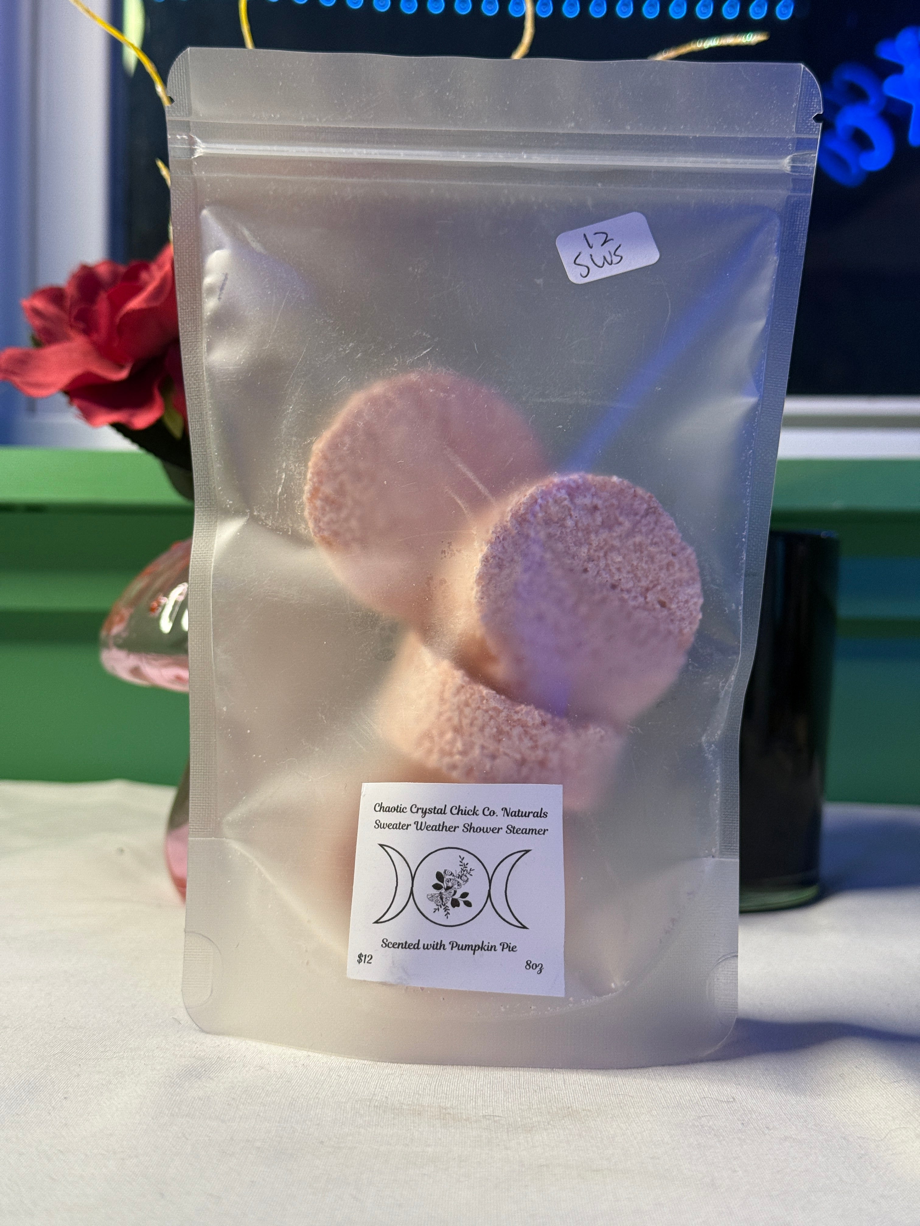 4 Pack Shower Steamers with Packaging