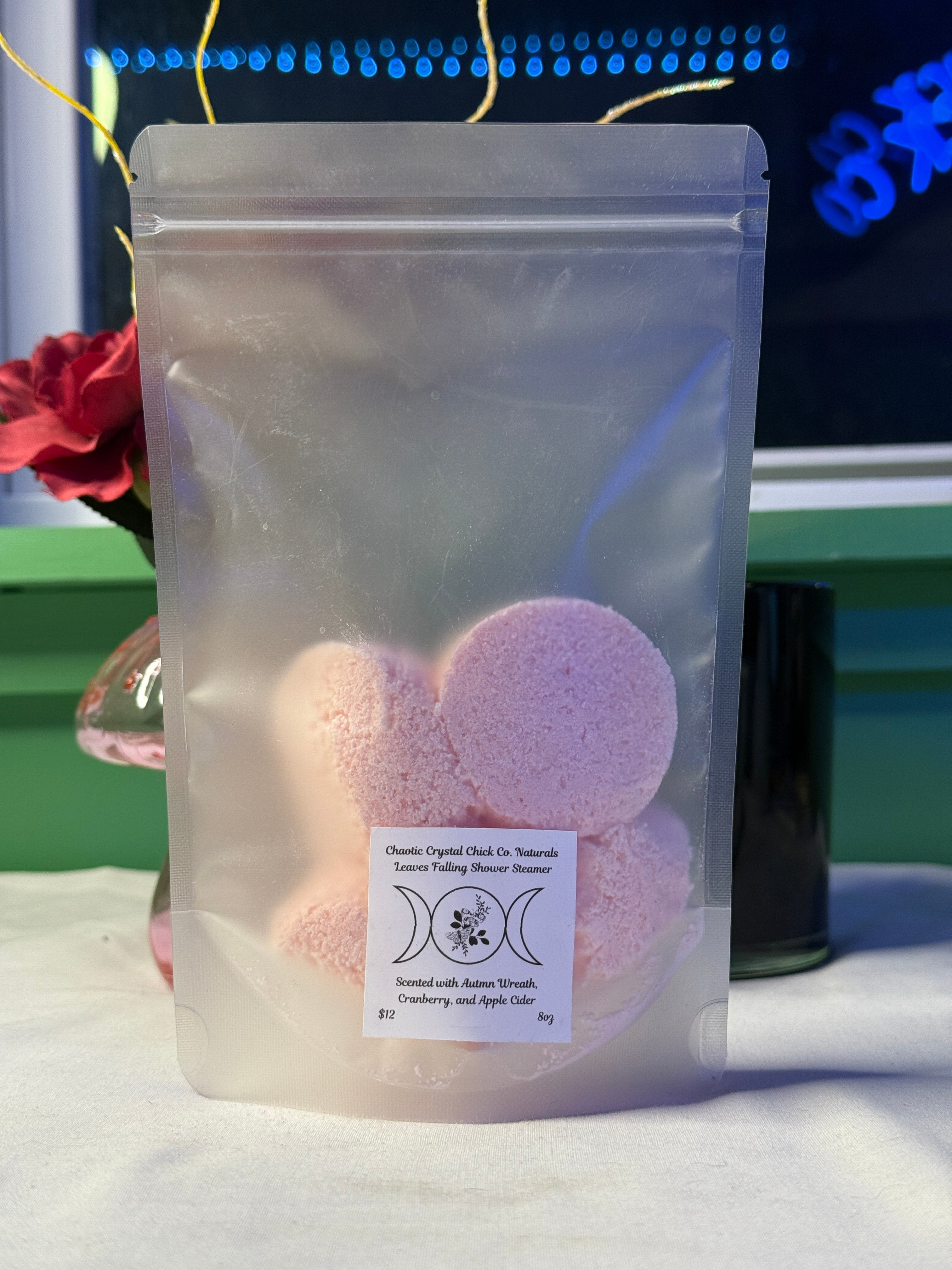 4 Pack Shower Steamers with Packaging