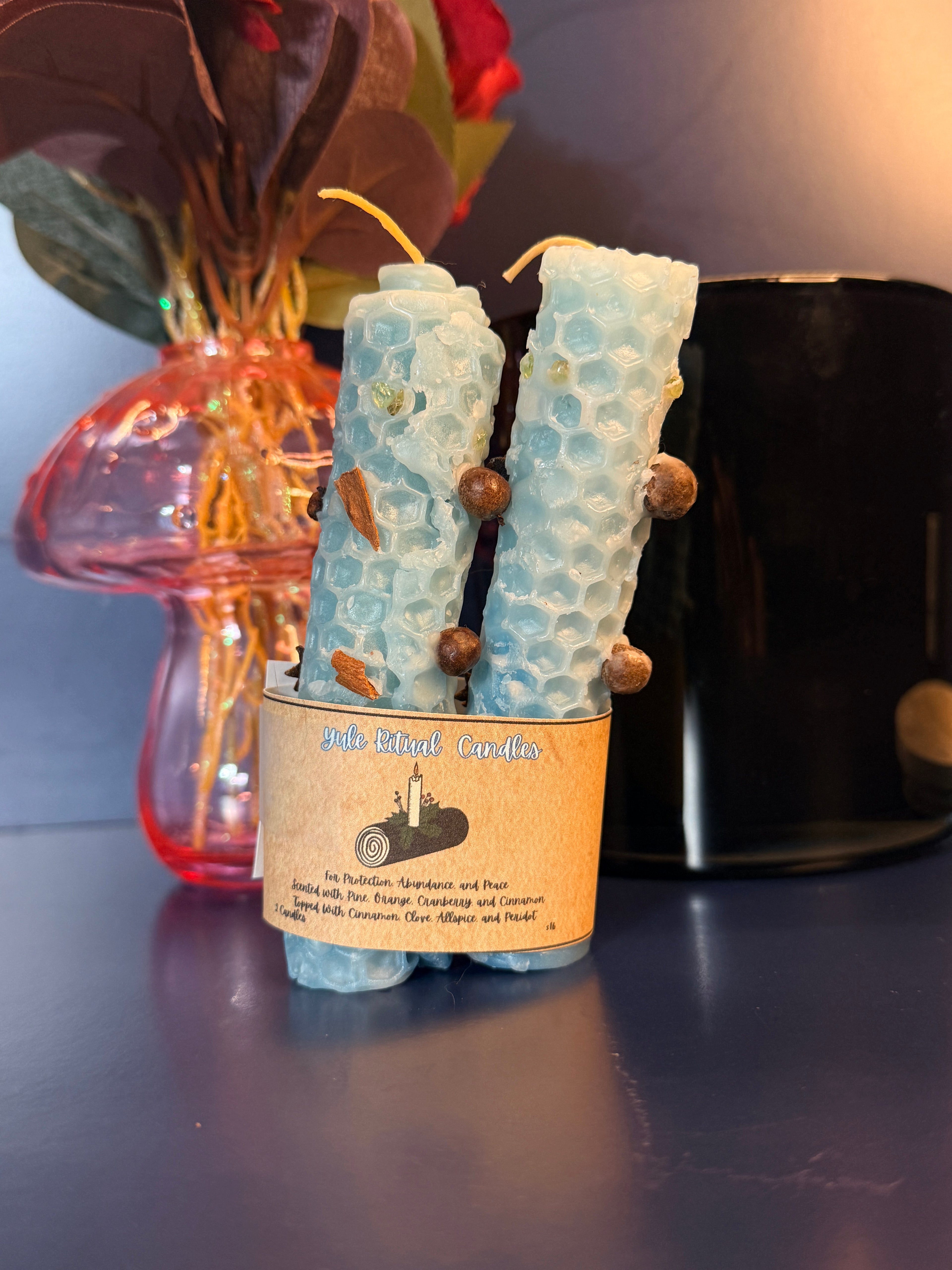Hand-Rolled Beeswax Candles 3 Pack