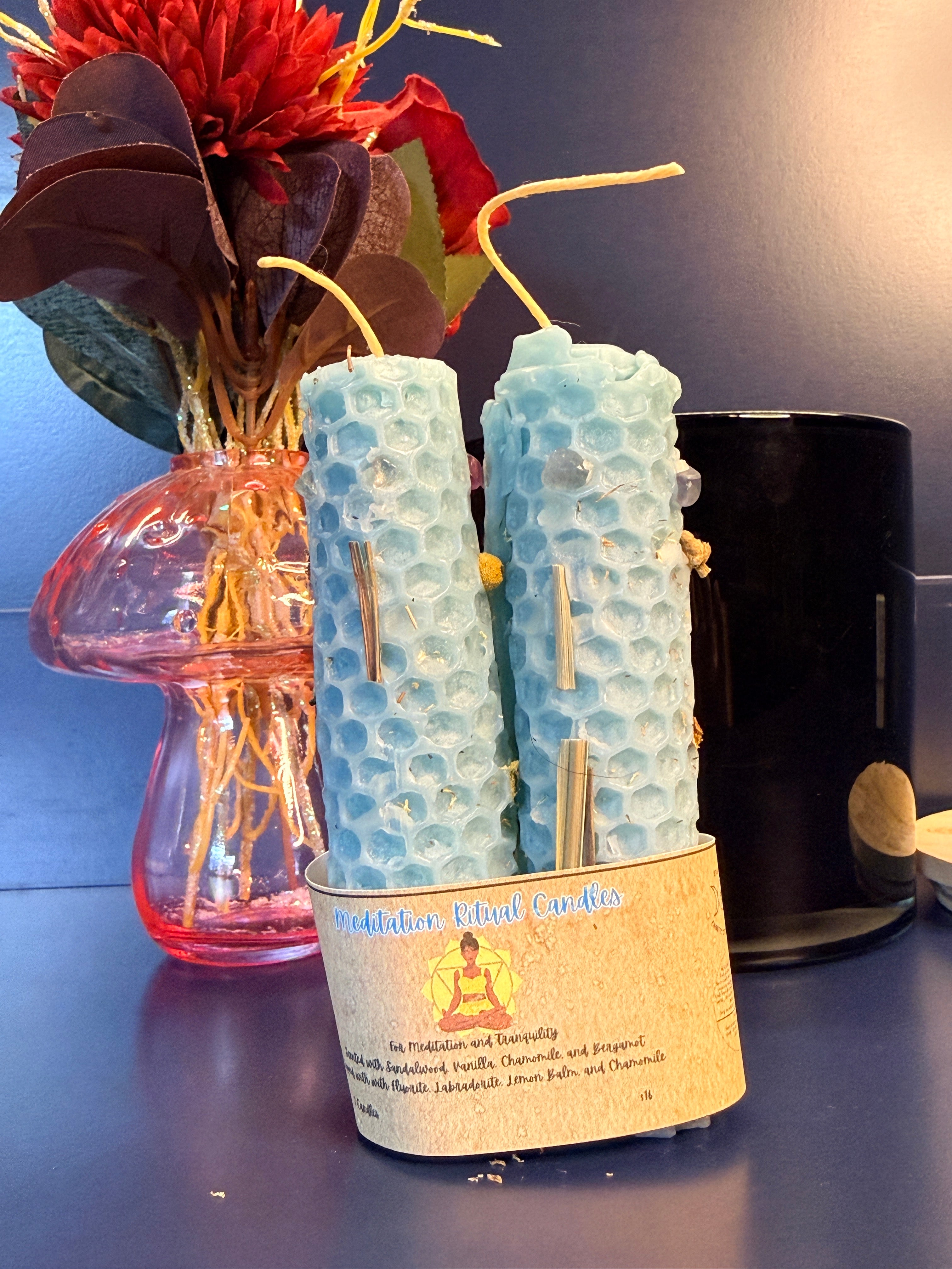 Hand-Rolled Beeswax Candles 3 Pack
