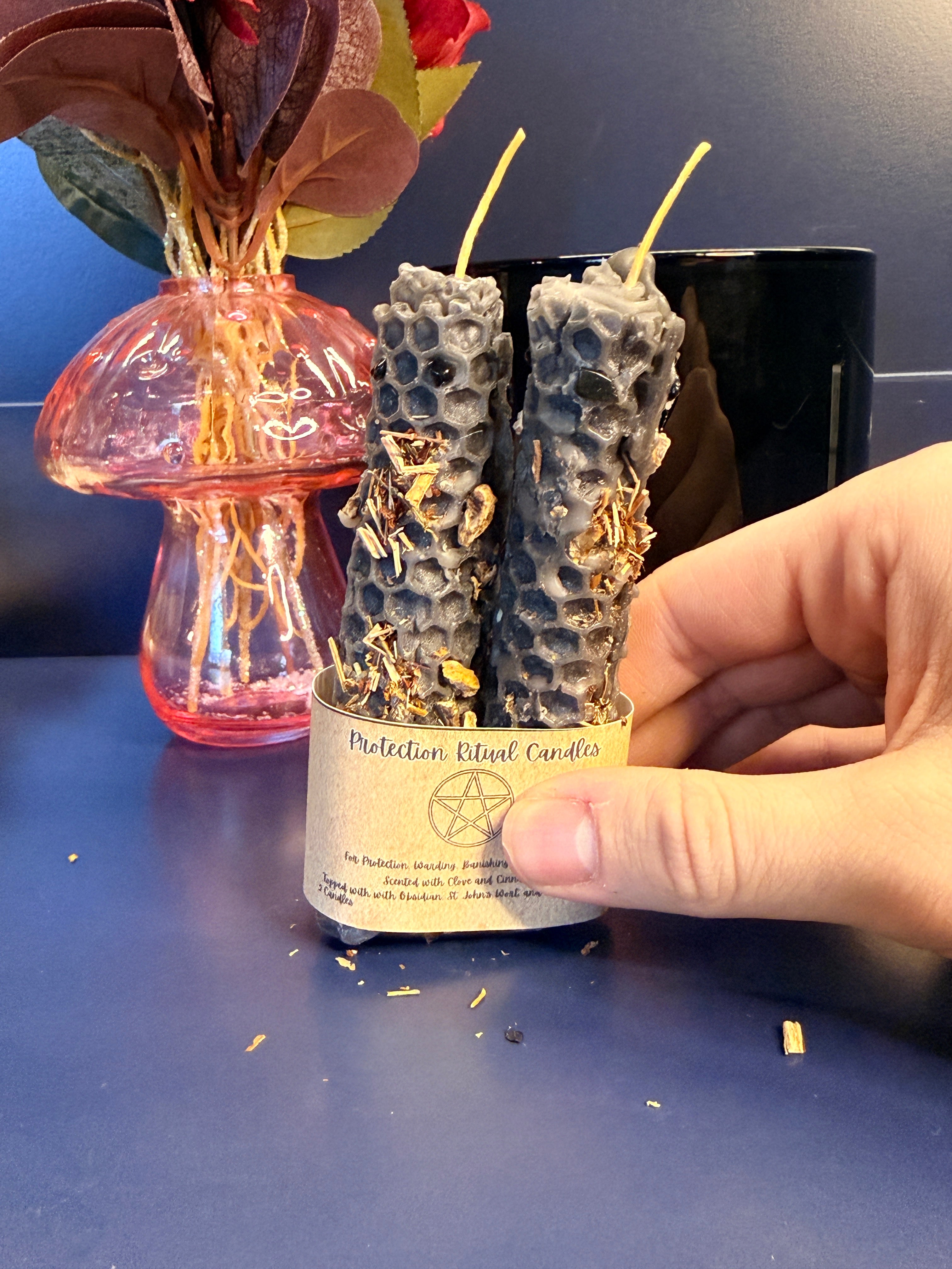 Hand-Rolled Beeswax Candles 2 Pack