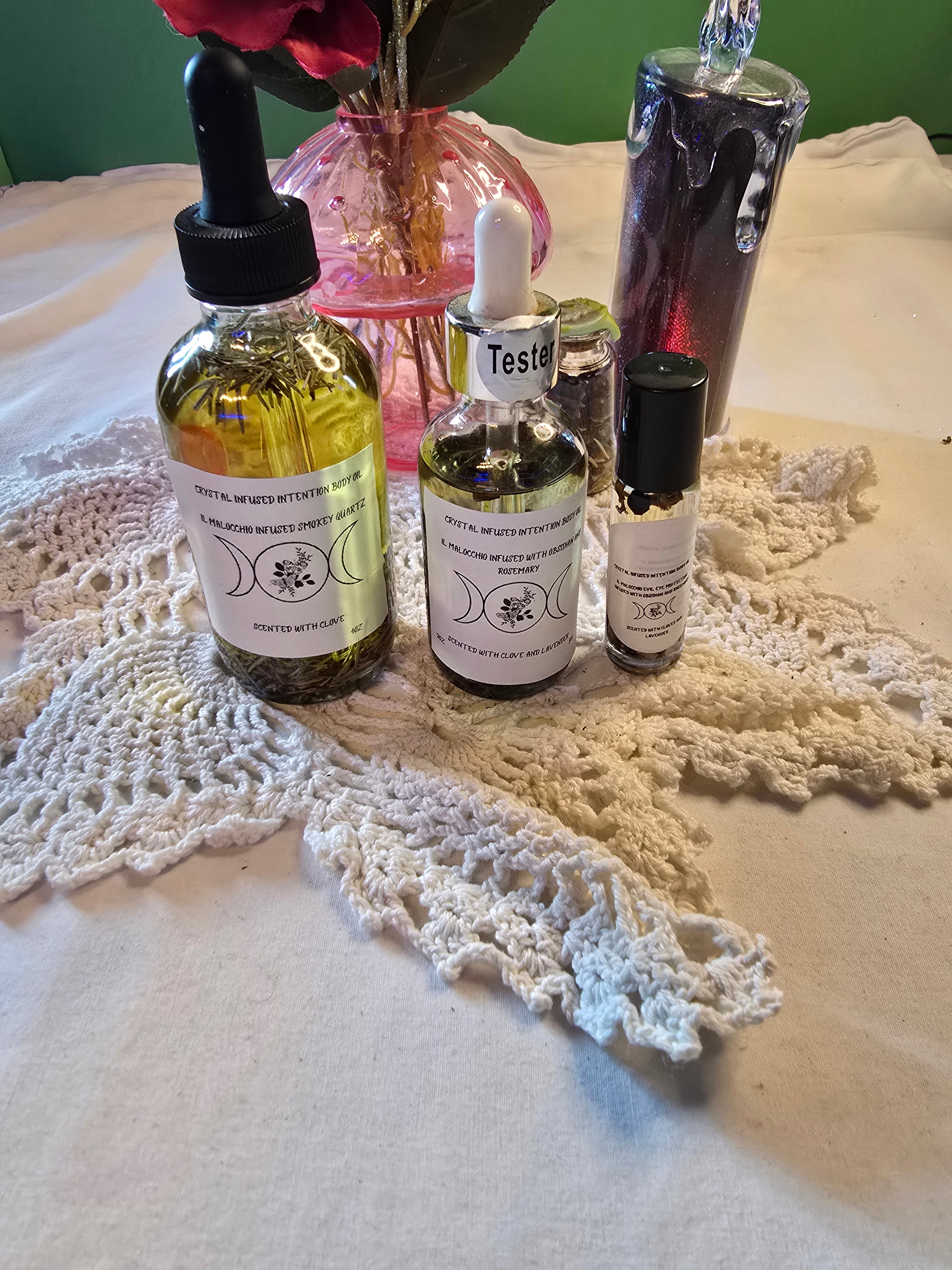 4oz Crystal-Infused Body Oil